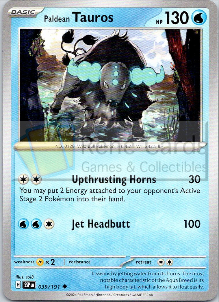 Paldean Tauros - SSP  - 039/191