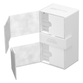 Twin Flip n Tray Deck Case 200+ Standard Size Xenoskin White MonoColor