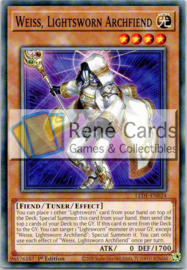 Weiss, Lightsworn Archfiend - 1st Edition - LEDE-EN024