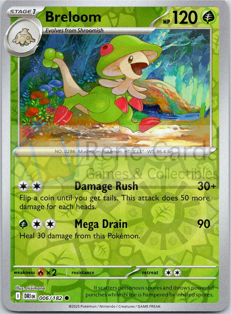 Breloom - DRI  - 006/182 - Reverse