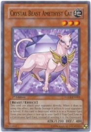 Crystal Beast Amethyst Cat - 1st. Edition - FOTB-EN002