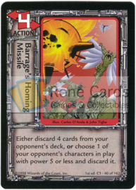 Barrage's Homing Missile - 40/162 - 1st. Edition