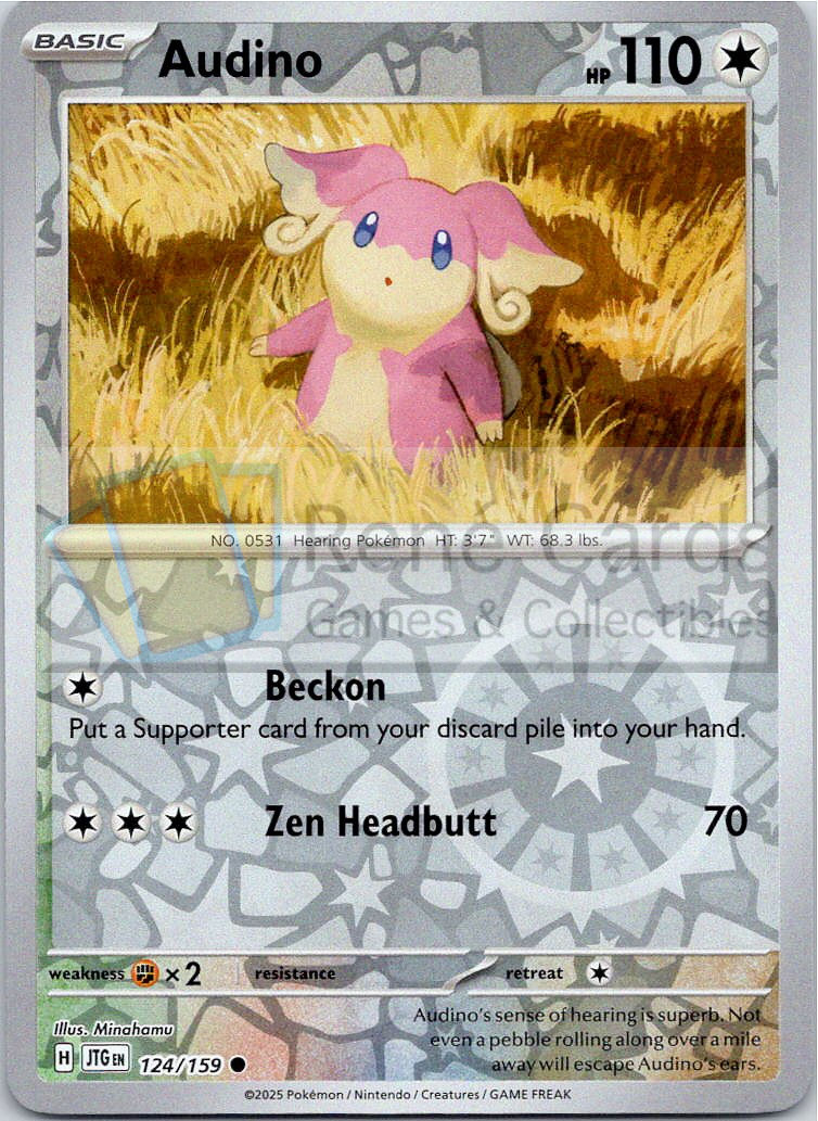 Audino - JTG  - 124/159 - Reverse