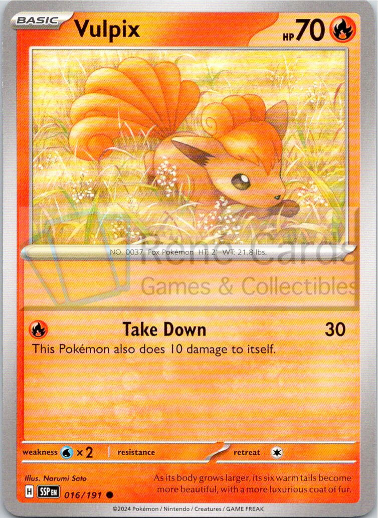 Vulpix  - SSP  - 016/191