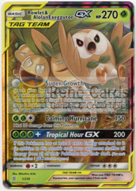 Rowlet & Alolan Exeggutor GX  - S&M UnMin - 001/236