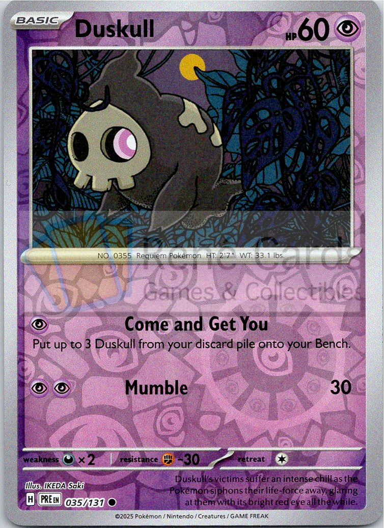 Duskull - PRE  - 035/131 - Reverse