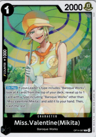 Miss. Valentine (Mikita) - OP14-087 - The Azure Sea's Seven - Foil
