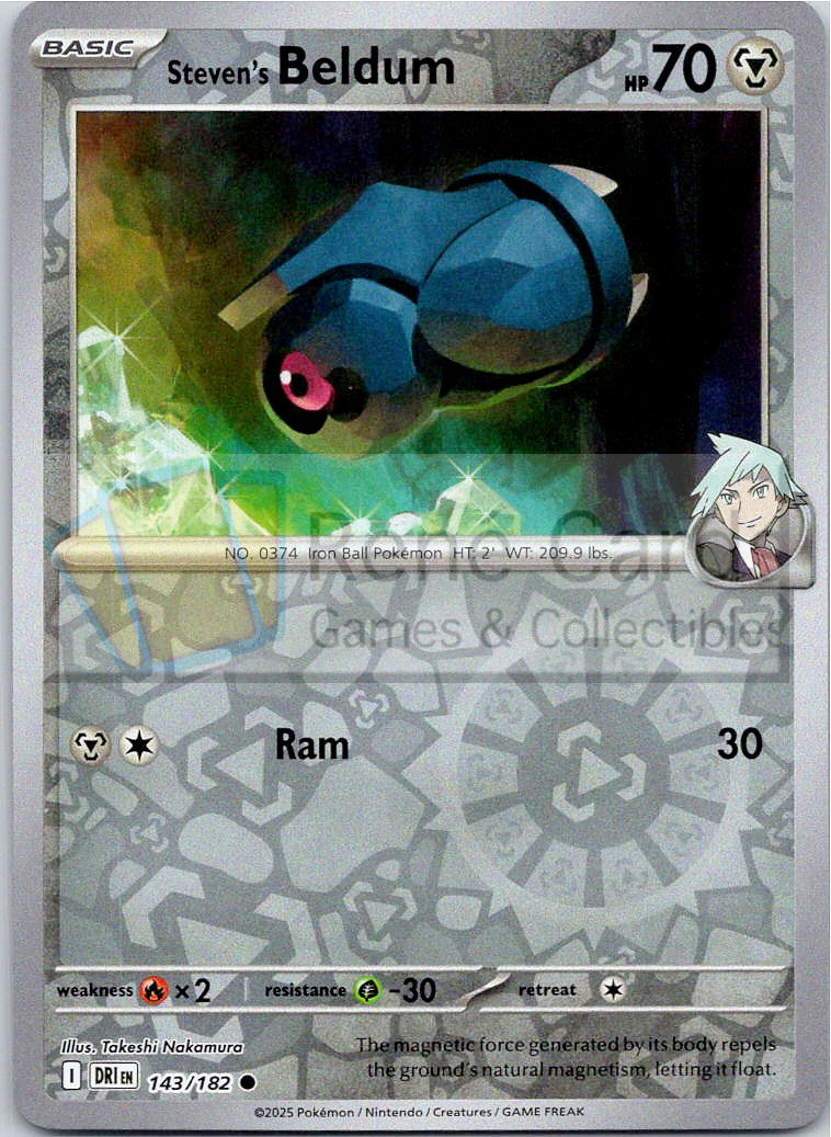 Steven's Beldum - DRI  - 143/182 - Reverse