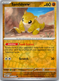 Sandshrew - MEW - 027/165 - Reverse