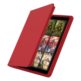 12-Pocket QuadRow ZipFolio XenoSkin Red