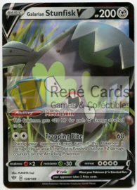 Galarian Stunfisk V - S&S Darkness Ablaze - 128/189