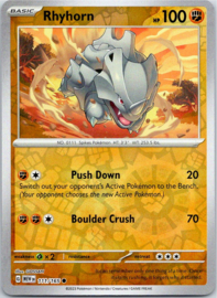 Rhyhorn - MEW - 111/165 - Reverse