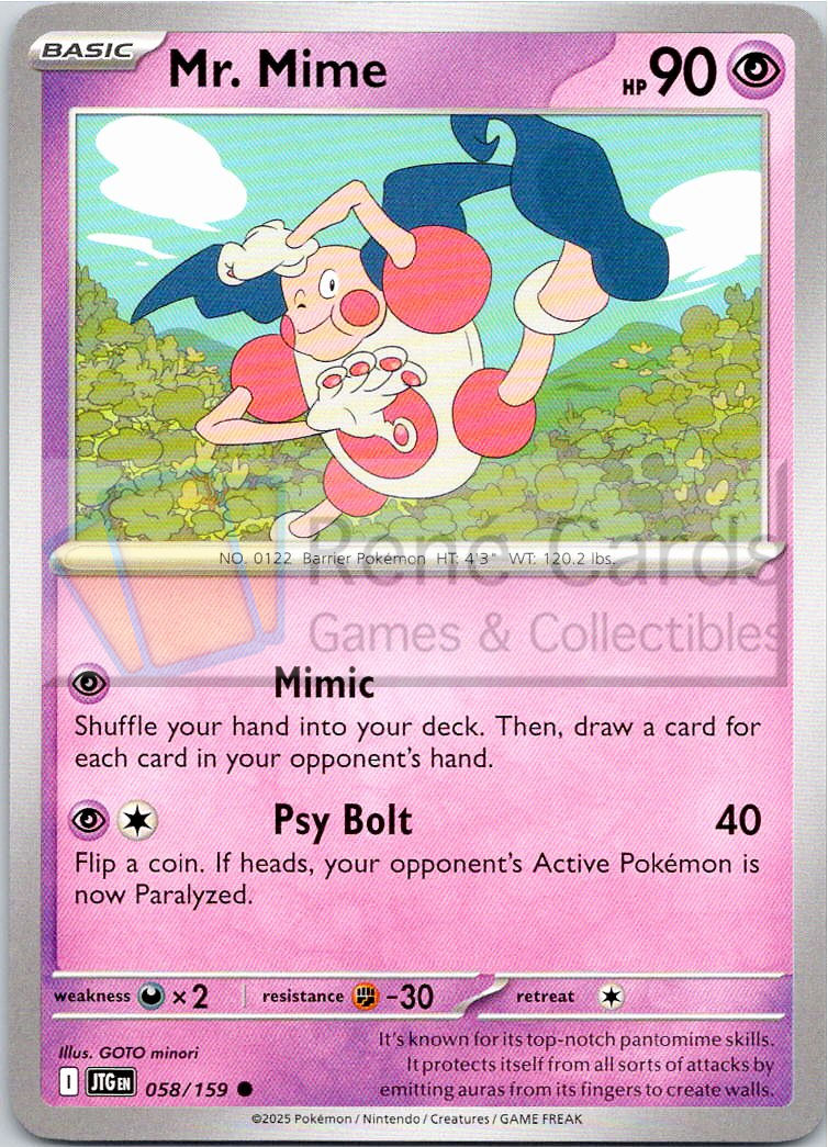Mr. Mime - JTG  - 058/159