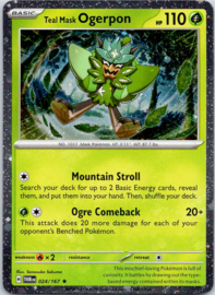 Teal Mask Ogerpon - TWM - 024/167 - Cosmos Foil