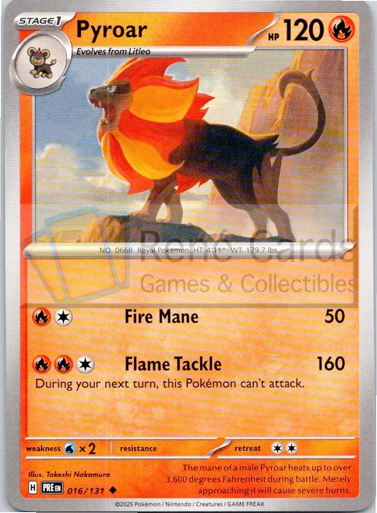 Pyroar - PRE  - 016/131