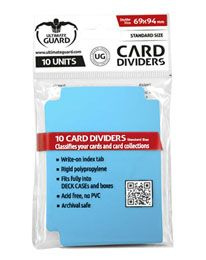 Card Dividers - Standard Size - Light Blue