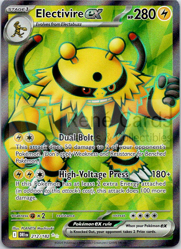 Electivire EX  - DRI  - 212/182