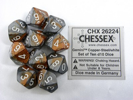 Gemini - Copper-Steel/white