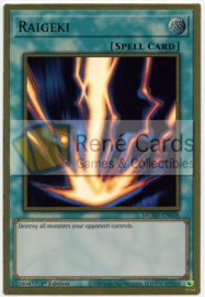 Raigeki - 1st. Edition - MGED-EN038 - Premium Gold Rare