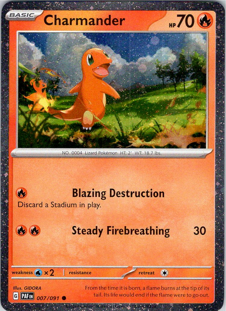 Charmander - PAF - 007/091 - Cosmos Foil