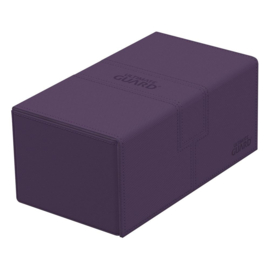 Twin Flip n Tray Deck Case 200+ Standard Size Xenoskin Purple Mono-color