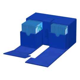 Twin Flip n Tray Deck Case 200+ Standard Size Xenoskin Blue Mono-color