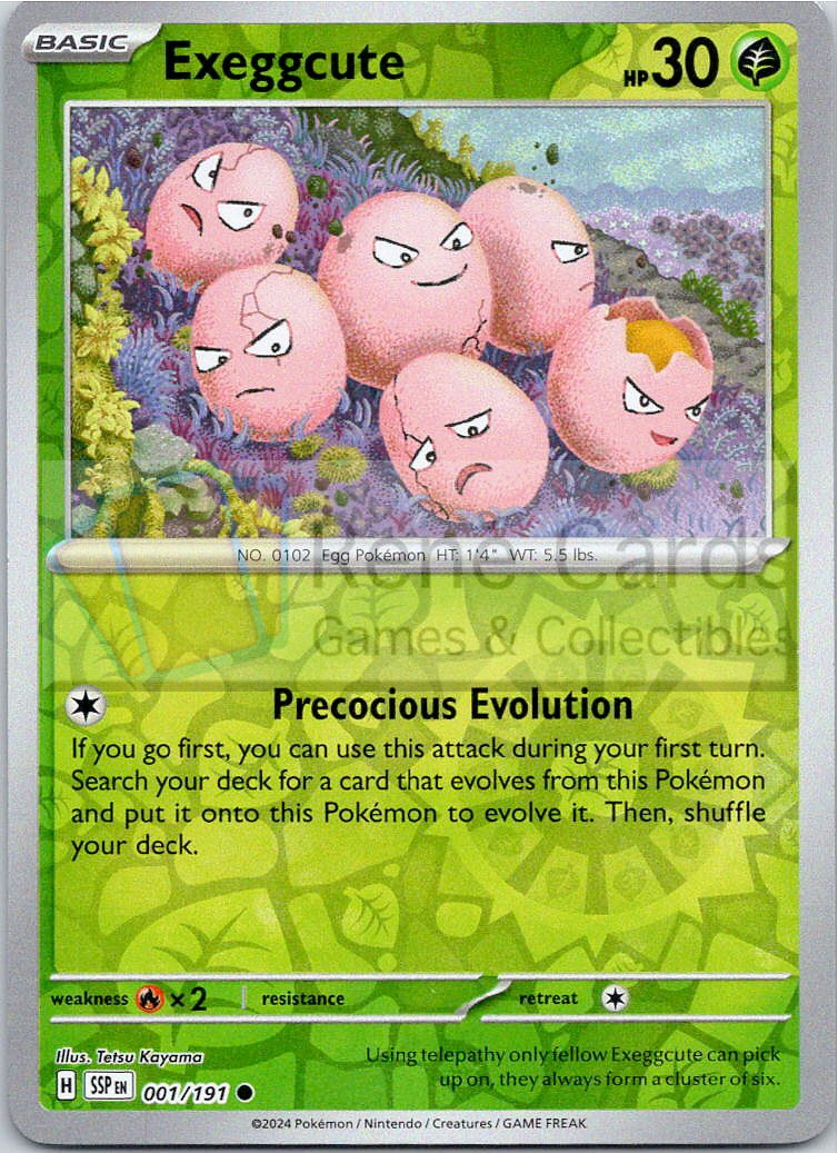 Exeggcute - SSP  - 001/191 - Reverse