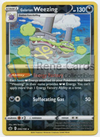 Galarian Weezing - ChillRein - 096/198 - Reverse