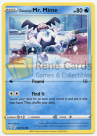 Galarian Mr. Mime - Battle Styles - 034/163