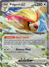 Pidgeot EX - OBF - 164/197