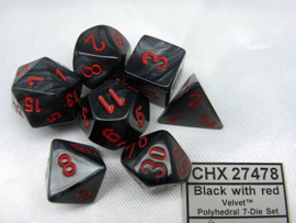Velvet - Black/red