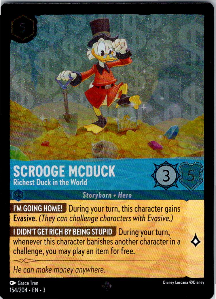 Scrooge McDuck - Richest Duck in the World - 3INK-154/204 - Foil