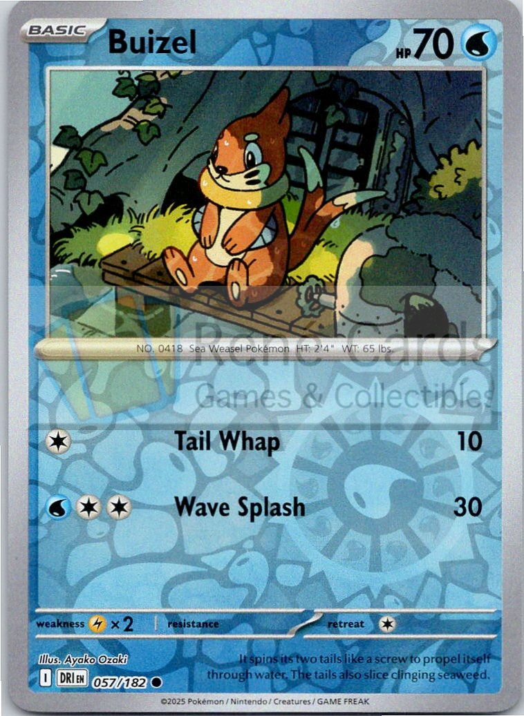 Buizel - DRI  - 057/182 - Reverse