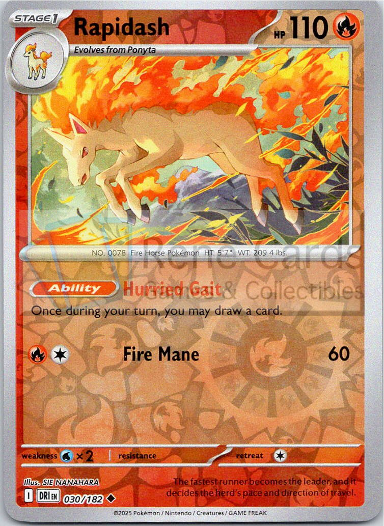 Rapidash - DRI  - 030/182 - Reverse