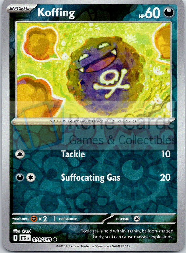 Koffing - JTG  - 091/159 - Reverse