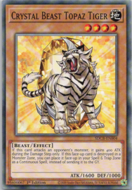 Crystal Beast Topaz Tiger - 1st. edition - SDCB-EN004