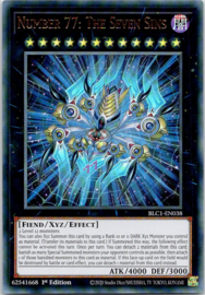 Number 77: The Seven Sins - 1st Edition - BLC1-EN038 - Gold