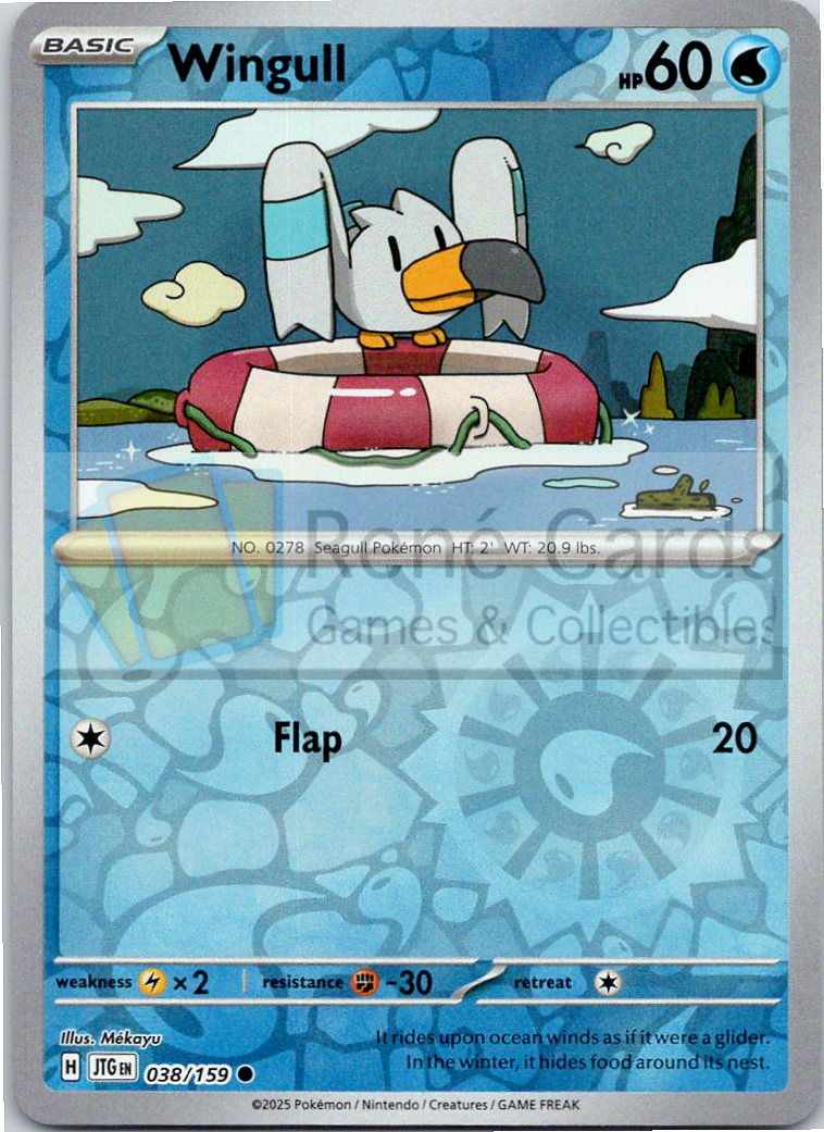 Wingull - JTG  - 038/159 - Reverse