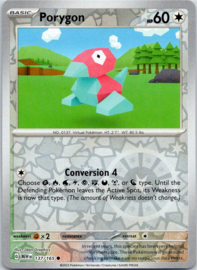 Porygon - MEW - 137/165 - Reverse