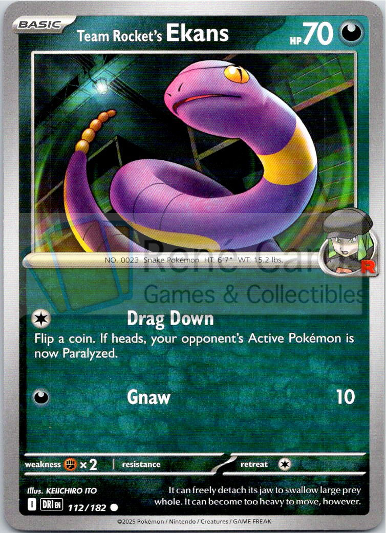 Team Rocket's Ekans - DRI  - 112/182