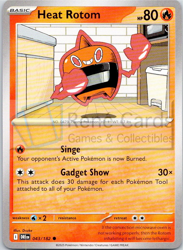 Heat Rotom - DRI  - 043/182