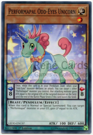 Performapal Odd-Eyes Unicorn -  1st. Edition - LEDD-ENC07