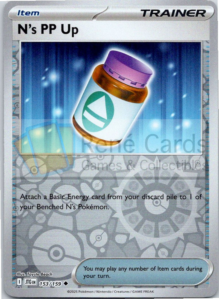 N's PP Up - JTG  - 153/159 - Reverse