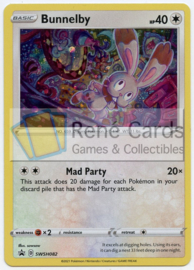 Bunnelby - SWSH082 - Promo - Shining  Fates Mad Party Pin Collection