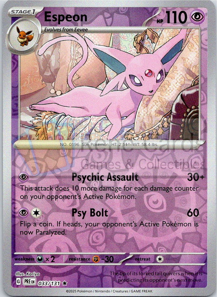 Espeon - PRE  - 033/131 - Reverse - Poke Ball