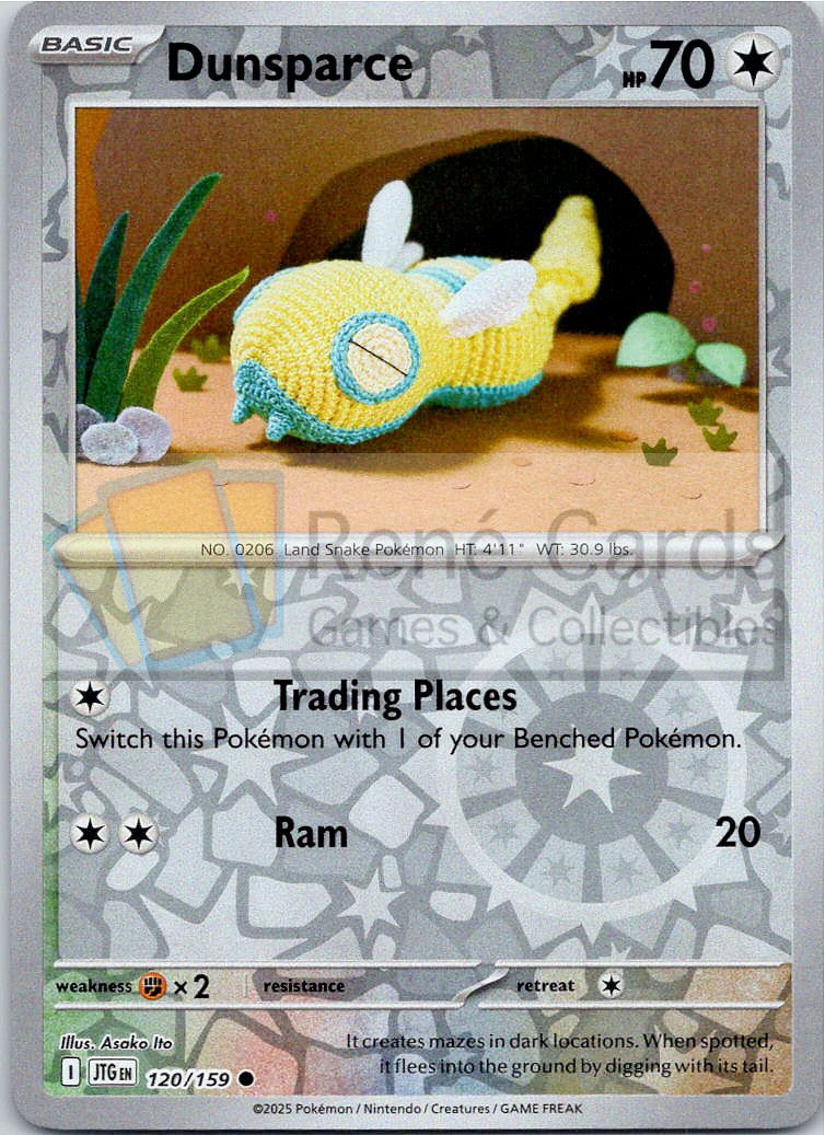 Dunsparce - JTG  - 120/159 - Reverse