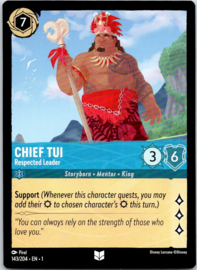 Chief Tui - Respected Leader - 1TFC-143/204