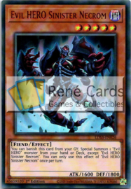 Evil HERO Sinister Necrom - 1st. Edition - LDS3-EN026 - Red