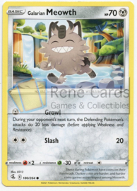 Galarian Meowth - FusStri - 180/264