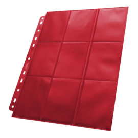 Ultimate Guard 18-Pocket Pages Side-Loading Red